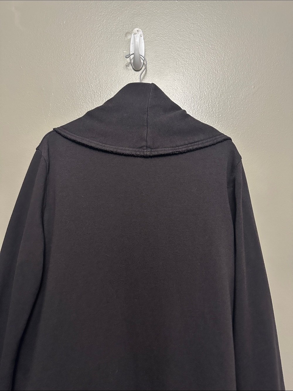 Bryn Walker cocoon open front charcoal gray/ black cardigan Sz XL - Picture 5 of 7